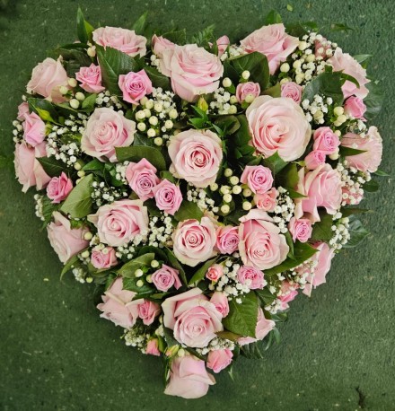 Pink Rose Heart